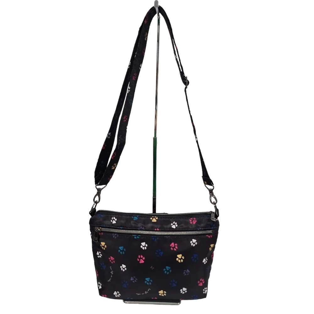 LUG FLARE QUILTED CROSSBODY WITH MATCHING TENDU ZIP AROUND WALLET PAW/BLACK